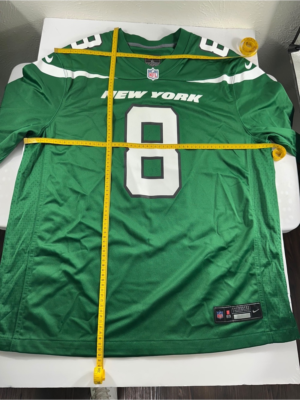 Nike New York Jets Aaron Rodgers #8 NFL Jersey Men’s XL Green - Picture 4 of 6